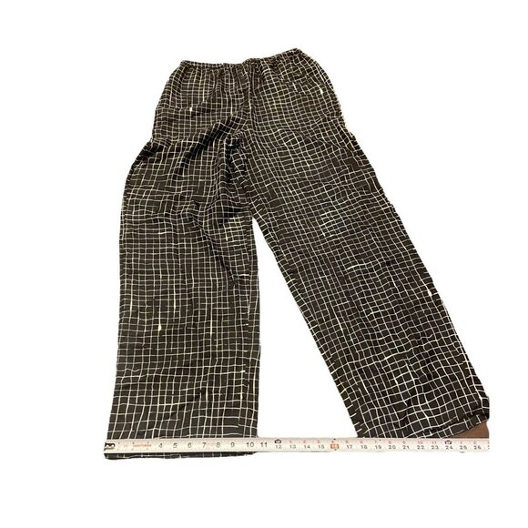 Theory‎ Black Silk Pull-On Pants Women’s Size M Pockets Relaxed Fit Wide Leg NWT - Picture 6 of 11